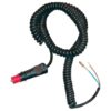 Cable espiral 5 metros con enchufe encendedor macho