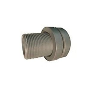 Pasamuros PVC con tuerca