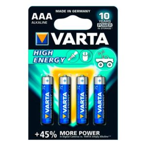 4 PILAS ALCALINAS DE 1,5V/LR03 HIGH ENERGY.