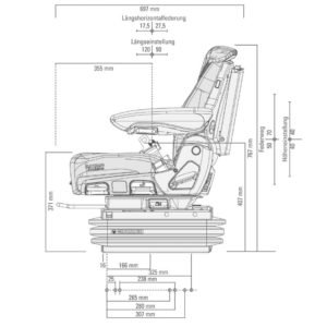 Máximo Evolution Active Asiento Neumático Grammer