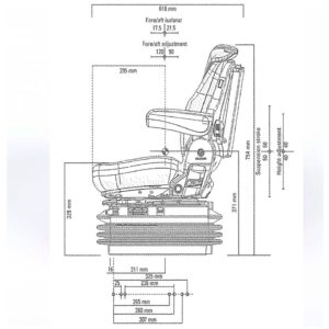 Máximo Comfort Asiento Neumático Grammer
