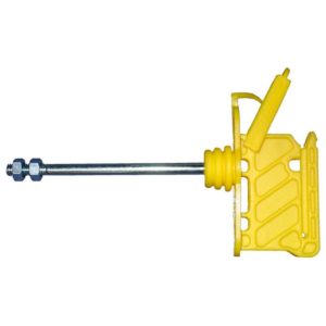 Aisladores poste metal y cinta 35